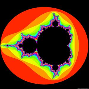 I call this the acidbrot. It's my profile picture on many sites, because I love rainbows and I love the Mandelbrot Set.